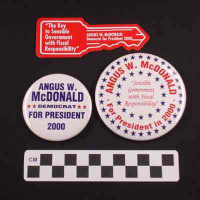 Angus McDonald campaign materials