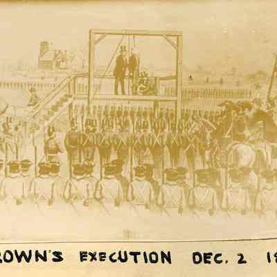 Sketch of John Brown's execution