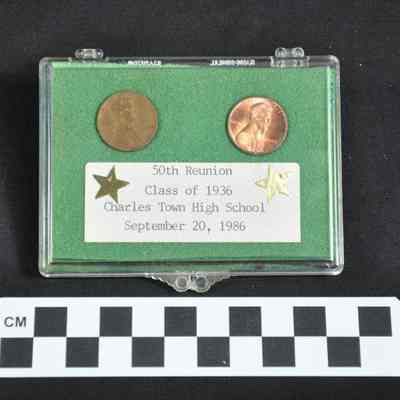Souvenir penny set from the 50th Reunion for the Charles Town High School,