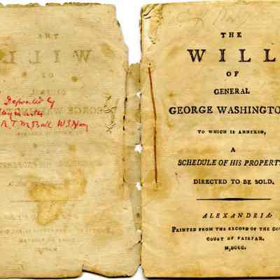 George Washington's will