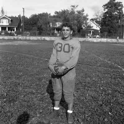 Charles Town High School football team member, 1945