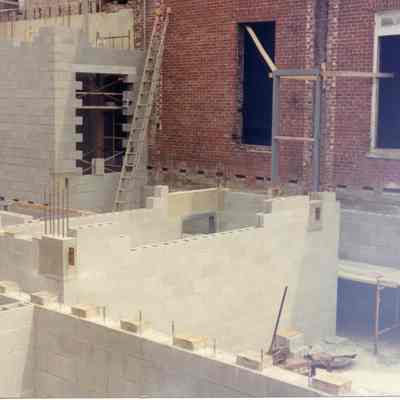 Constructing new St. Margaret's Hall in Charles Town, West Virginia in 1998