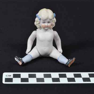 German all-bisque doll with jointed arms and legs