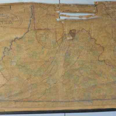 Map of the State of Virginia including area that became West Virginia