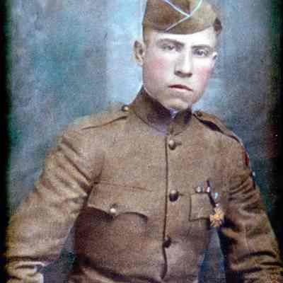 Nicholas Carson in WWI uniform: Origformat: Other