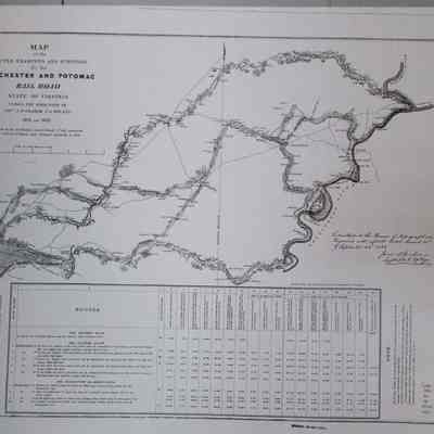 Winchester & Potomac Railroad Map