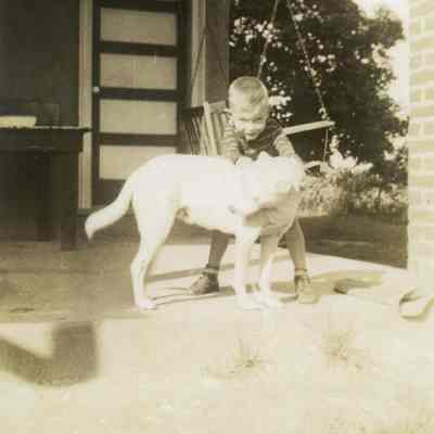 Bobby Orndorff and a dog