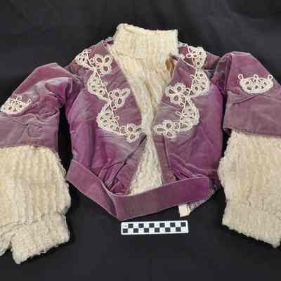 Lady's purple velvet jacket