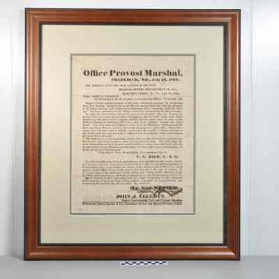 Broadside requesting oath of allegiance