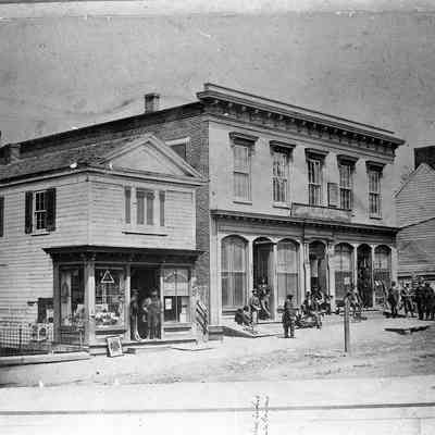 Spirit of Jefferson printing office on E. Washington St.
