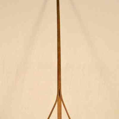 Wooden hay rake with six wood tines