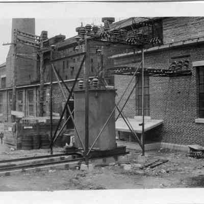 Millville power plant - back, after 2d smokestack was built
