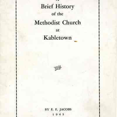 A Brief History of the Methodist Church at Kabletown