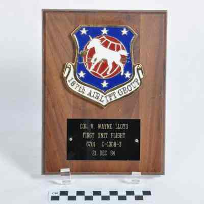 167th Airlift Group plaque