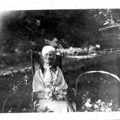 Louise Wood Brackett on her 93rd birthday, June 10, 1935
