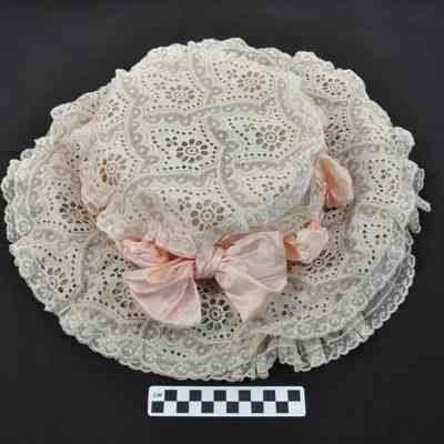 Cream lace hat