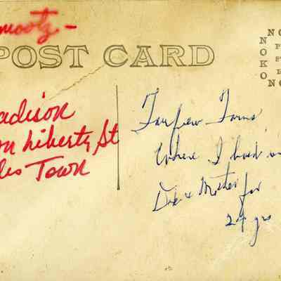 Back of photo/post card