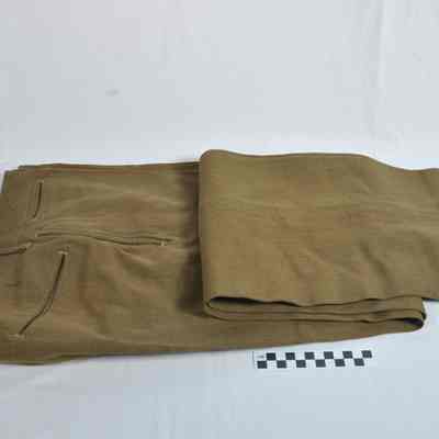 World War II olive drab brown heavy winter uniform pants