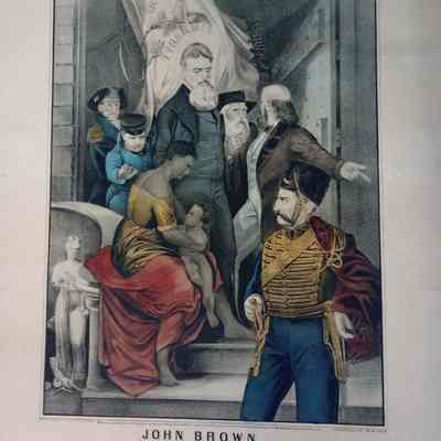 John Brown Meeting the Slave Mother and her Child on the steps of Charlestown jail on his way to execution