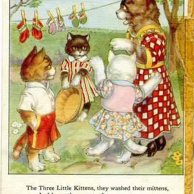 Three Little Kittens Back Cover