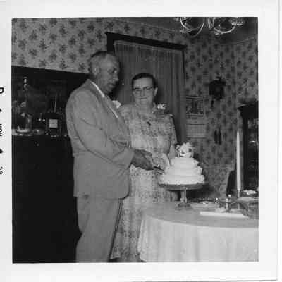 James & Dice Milton at 40th wedding anniversary party - June, 1959