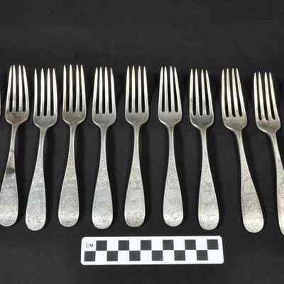 Sterling silver salad forks