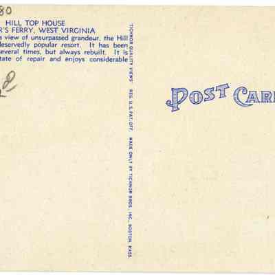 Hill Top House, Harper's Ferry, W. Va.