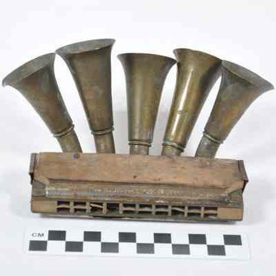 Harmonica with horns