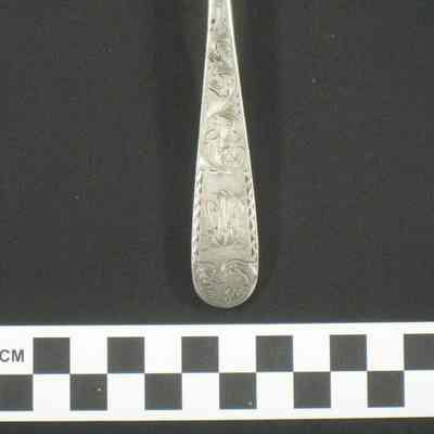 Sterling silver salad forks engraved LH