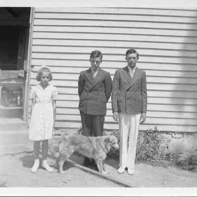 Mary Louise Milton, Paul William Milton, & Charles Stuart Milton - 1938