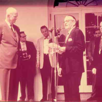 John Coleman with President Eisenhower