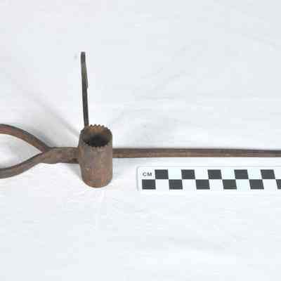 Hand forged iron lighting spike