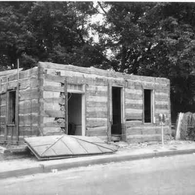 Log house at 105 South Charles Street