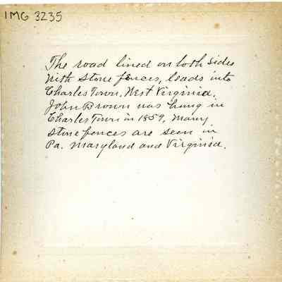 Stone Wall in Charles Town, W. Va.