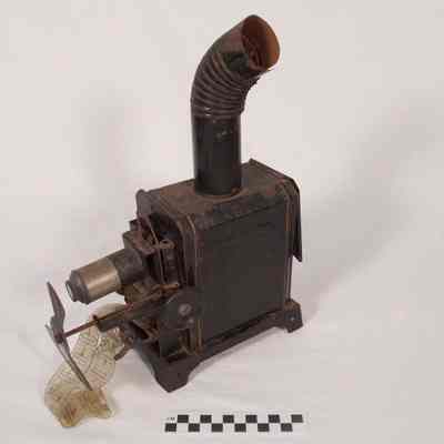 Brass and tin magic lantern