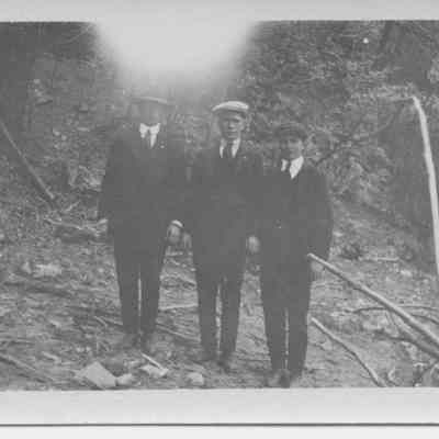 James & Joe Milton with Norman Gray - about 1920