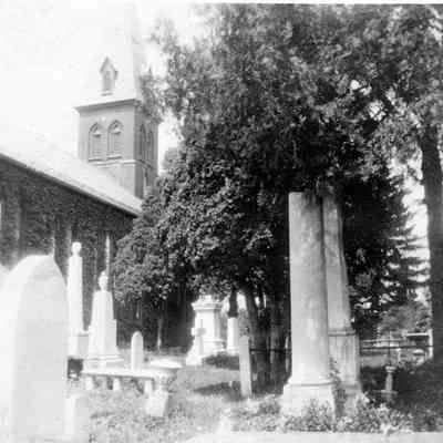 Zion Episcopal Church exterior view with no steeple