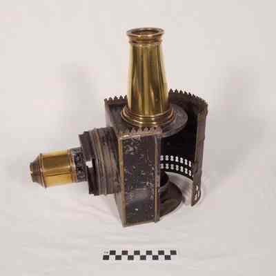 Brass and tin magic lantern