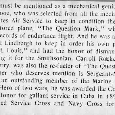 Reverse of "The Question Mark" Crew