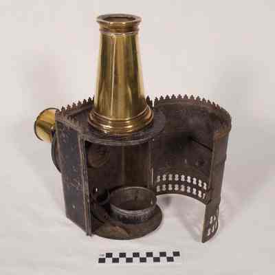 Brass and tin magic lantern