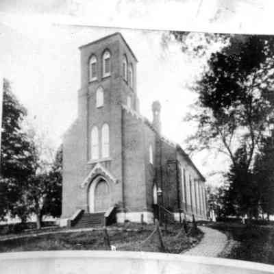 Zion Episcopal Church exterior view with no steeple