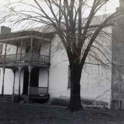 Eastern elevation of Gap View Farm showing the front of the house