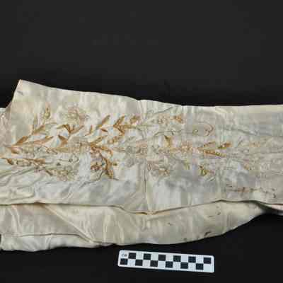 Piece of silk or satin material