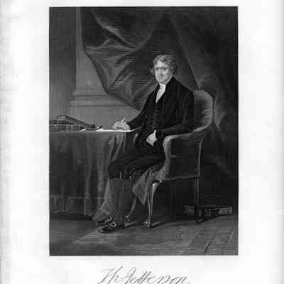 Nine portrait prints of Thomas Jefferson (1780s to 1872)