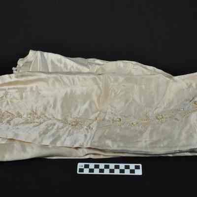 Piece of silk or satin material