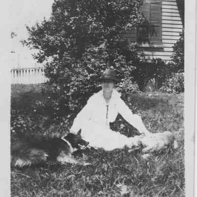 Carlotta Dice Gruber with Polecat & Touser - May 26, 1918