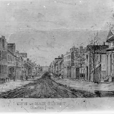 Washington Street looking west from Samuel Street