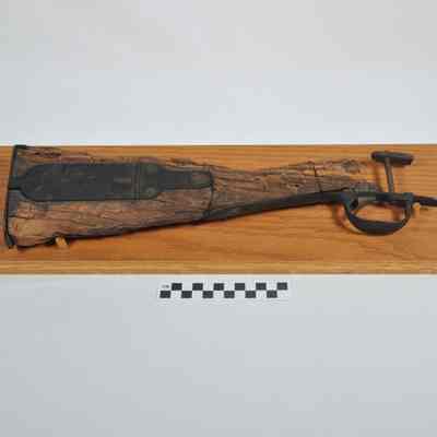 Broken butt stock from 1841 Model Mississippi Rifle