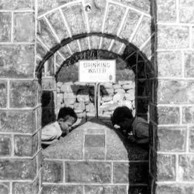 Blue Ridge Mountain drinking fountain on Route 9