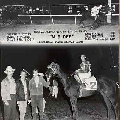 M.B. Dee winners circle photo